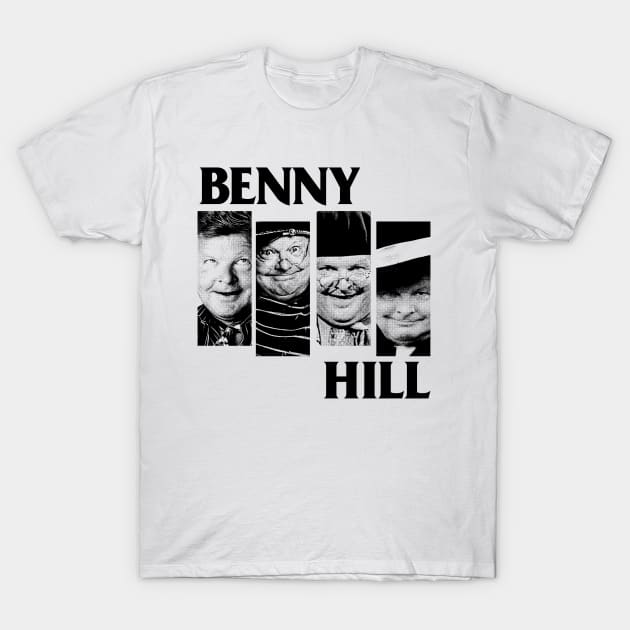 Benny Hill -- Punksthetic Fan Art T-Shirt by DankFutura